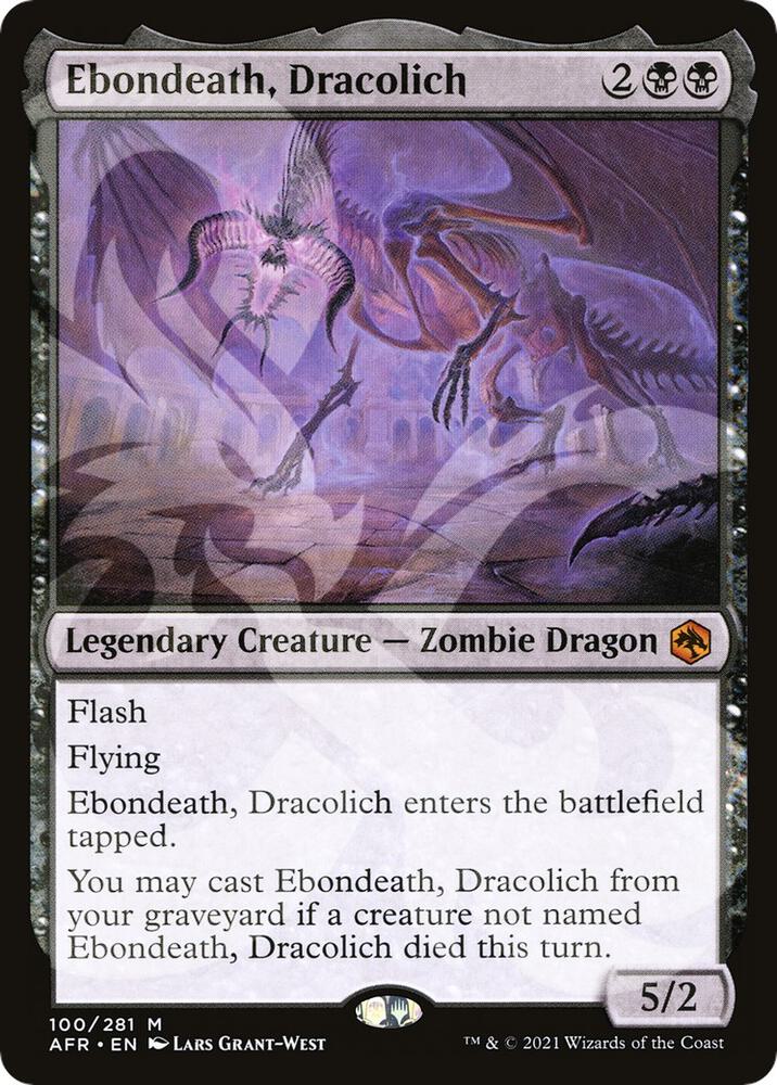 Ebondeath, Dracolich (100) [AFR Ampersand Promos]