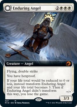 Enduring Angel (Extended Art) (327) [Innistrad: Midnight Hunt] [Extended Art]