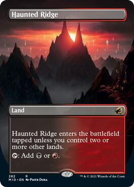 Haunted Ridge (Borderless) (282) [Innistrad: Midnight Hunt] [Borderless]