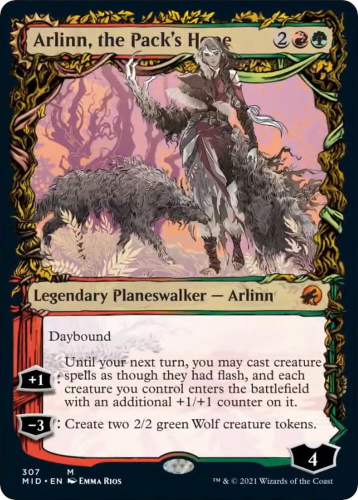 Arlinn, the Pack's Hope (Showcase) (307) [Innistrad: Midnight Hunt] [Showcase]
