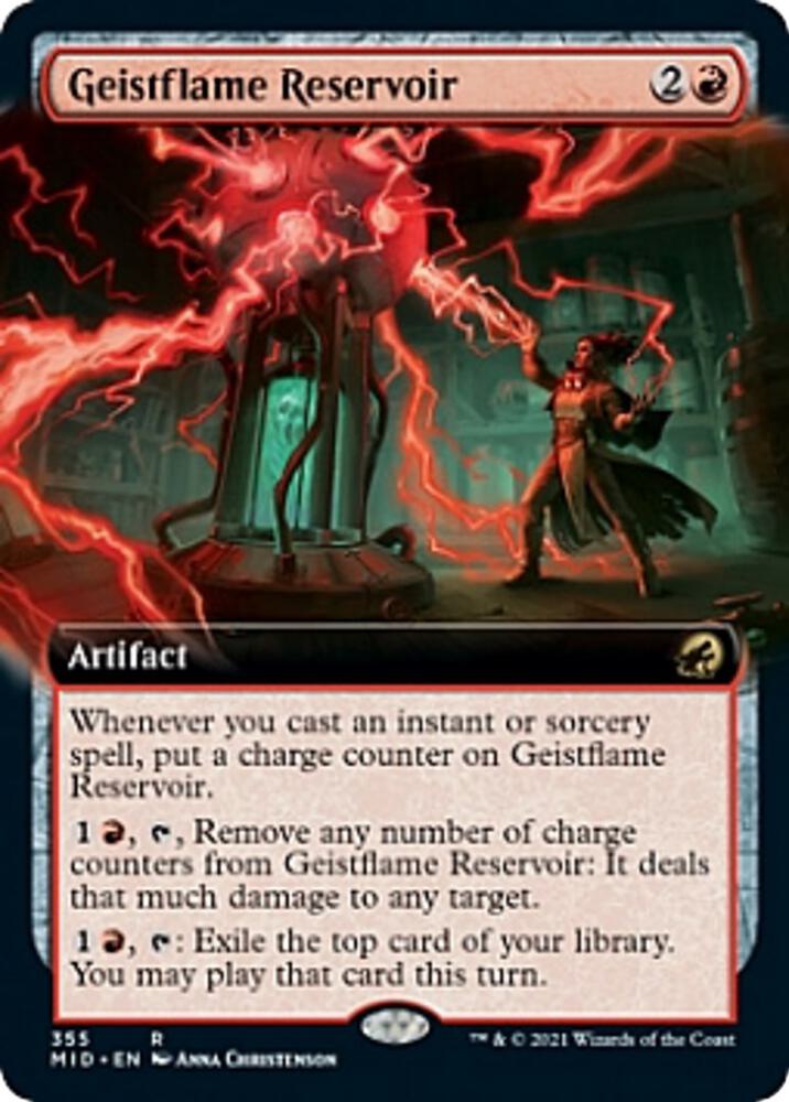 Geistflame Reservoir (Extended Art) (355) [Innistrad: Midnight Hunt] [Extended Art]