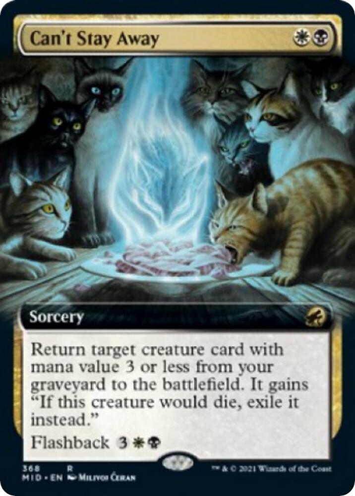 Can't Stay Away (Extended Art) (368) [Innistrad: Midnight Hunt] [Extended Art]