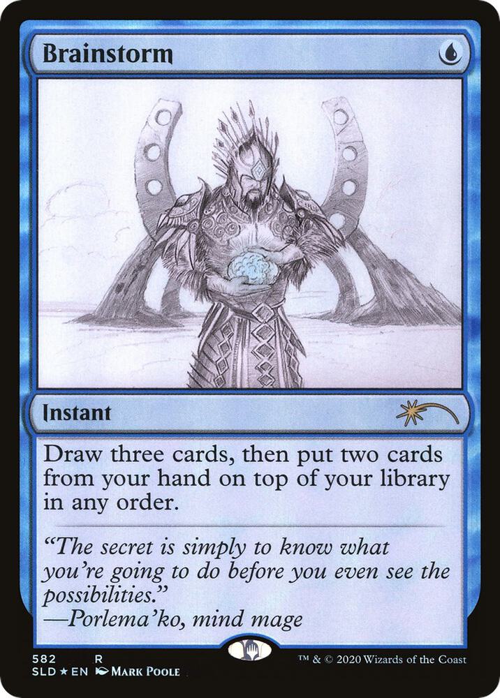 Brainstorm (582) (Sketch Showcase) [Secret Lair Drop]