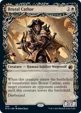 Brutal Cathar (Showcase) (286) [Innistrad: Midnight Hunt] [Showcase]
