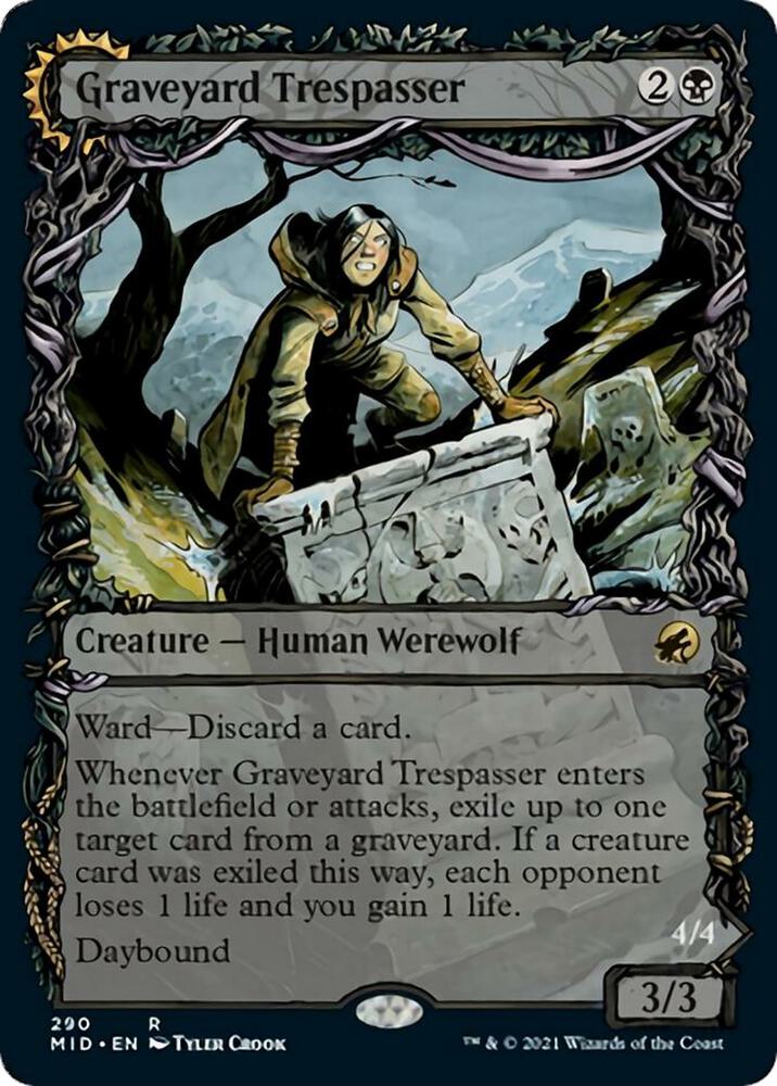 Graveyard Trespasser (Showcase) (290) [Innistrad: Midnight Hunt] [Showcase]