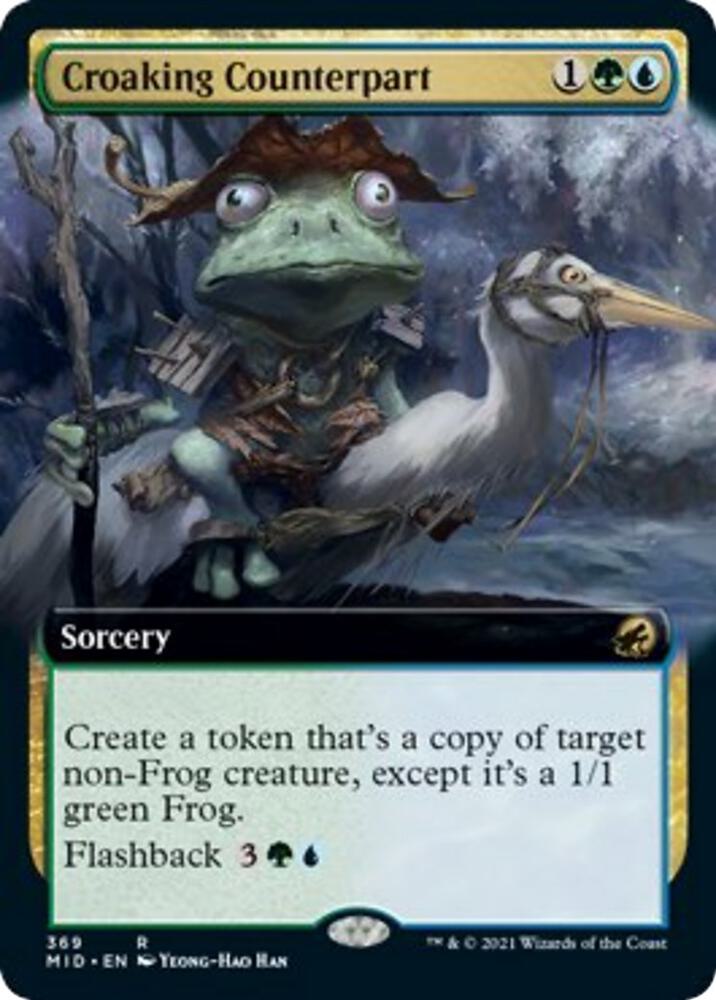 Croaking Counterpart (Extended Art) (369) [Innistrad: Midnight Hunt] [Extended Art]