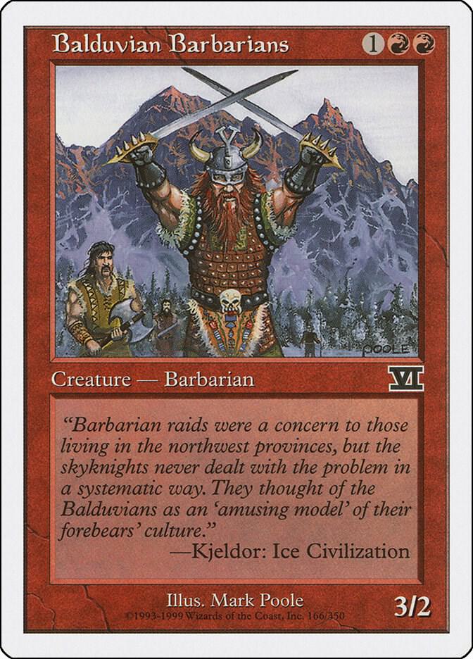 Balduvian Barbarians (166) [Classic Sixth Edition]