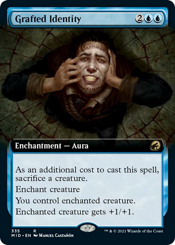 Grafted Identity (Extended Art) (335) [Innistrad: Midnight Hunt] [Extended Art]