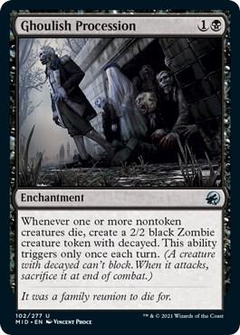 Ghoulish Procession (102) [Innistrad: Midnight Hunt]