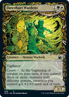 Dawnhart Wardens (Showcase) (308) [Innistrad: Midnight Hunt] [Showcase]