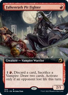 Falkenrath Pit Fighter (Extended Art) (354) [Innistrad: Midnight Hunt] [Extended Art]