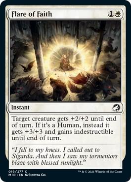 Flare of Faith (19) [Innistrad: Midnight Hunt]