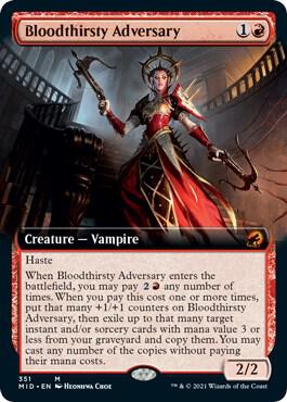 Bloodthirsty Adversary (Extended Art) (351) [Innistrad: Midnight Hunt] [Extended Art]