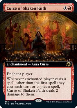 Curse of Shaken Faith (Extended Art) (353) [Innistrad: Midnight Hunt] [Extended Art]