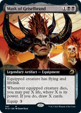 Mask of Griselbrand (Extended Art) (347) [Innistrad: Midnight Hunt] [Extended Art]