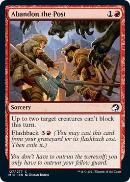 Abandon the Post (127) [Innistrad: Midnight Hunt]