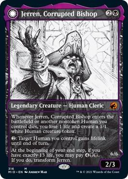 Jerren, Corrupted Bishop (Showcase) (316) [Innistrad: Midnight Hunt] [Showcase]