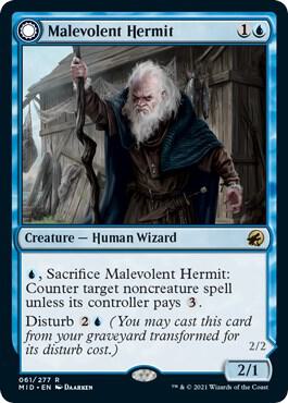 Malevolent Hermit (61) [Innistrad: Midnight Hunt]