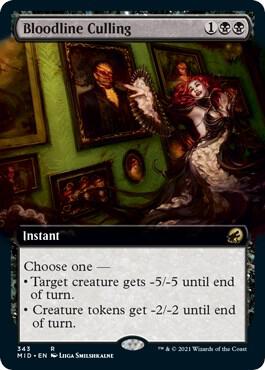 Bloodline Culling (Extended Art) (343) [Innistrad: Midnight Hunt] [Extended Art]