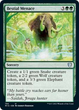 Bestial Menace (134) [Midnight Hunt Commander]