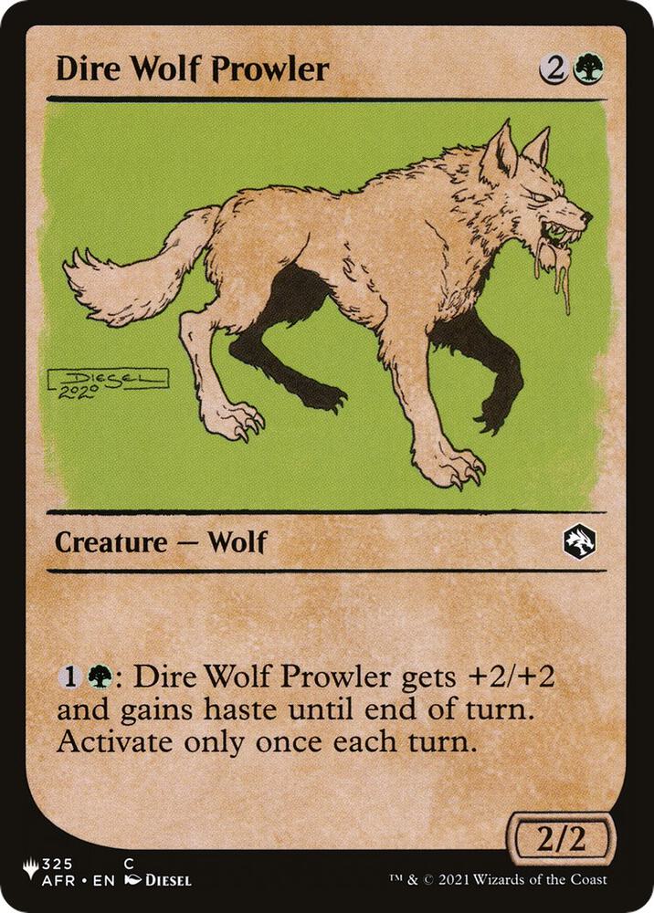 Dire Wolf Prowler (Showcase) (325/281) [The List] [Showcase]