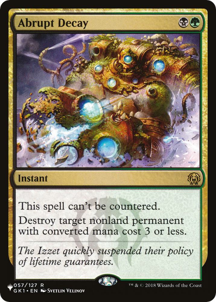 Abrupt Decay (057/127) [The List]