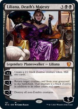 Liliana, Death's Majesty (121) [Midnight Hunt Commander]