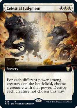 Celestial Judgment (Extended Art) (43) [Midnight Hunt Commander] [Extended Art]