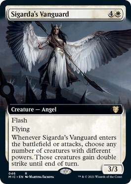 Sigarda's Vanguard (Extended Art) (46) [Midnight Hunt Commander] [Extended Art]