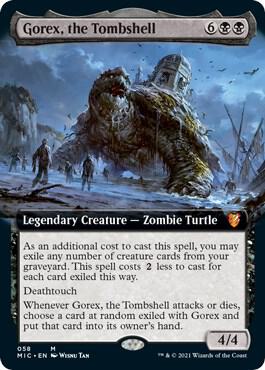 Gorex, the Tombshell (Extended Art) (58) [Midnight Hunt Commander] [Extended Art]