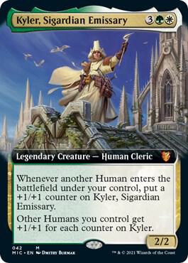 Kyler, Sigardian Emissary (Extended Art) (42) [Midnight Hunt Commander] [Extended Art]