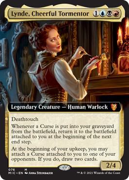 Lynde, Cheerful Tormentor (Extended Art) (76) [Midnight Hunt Commander] [Extended Art]