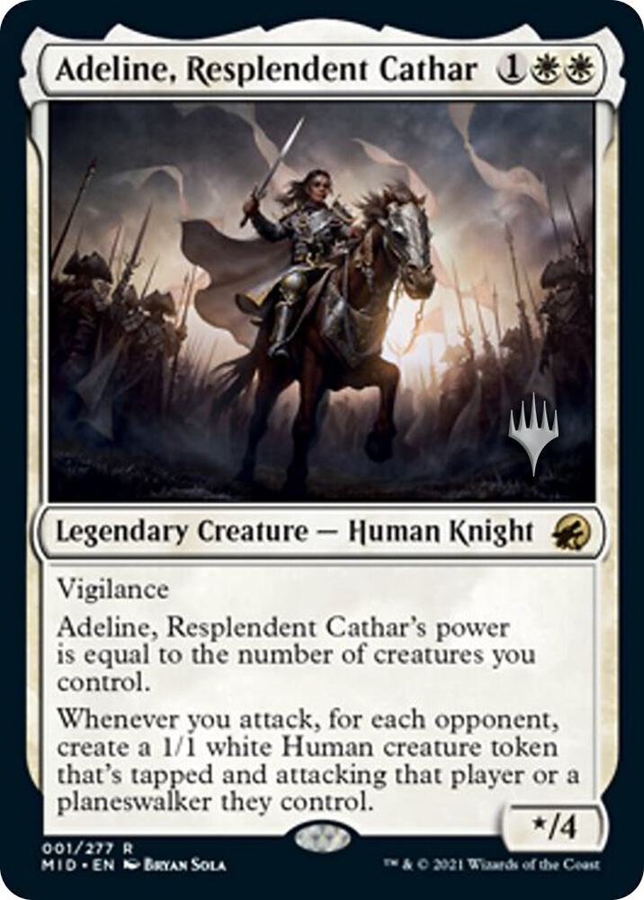 Adeline, Resplendent Cathar (1) [Innistrad: Midnight Hunt Promos]