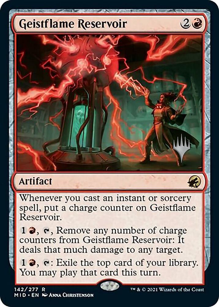 Geistflame Reservoir (142) [Innistrad: Midnight Hunt Promos]