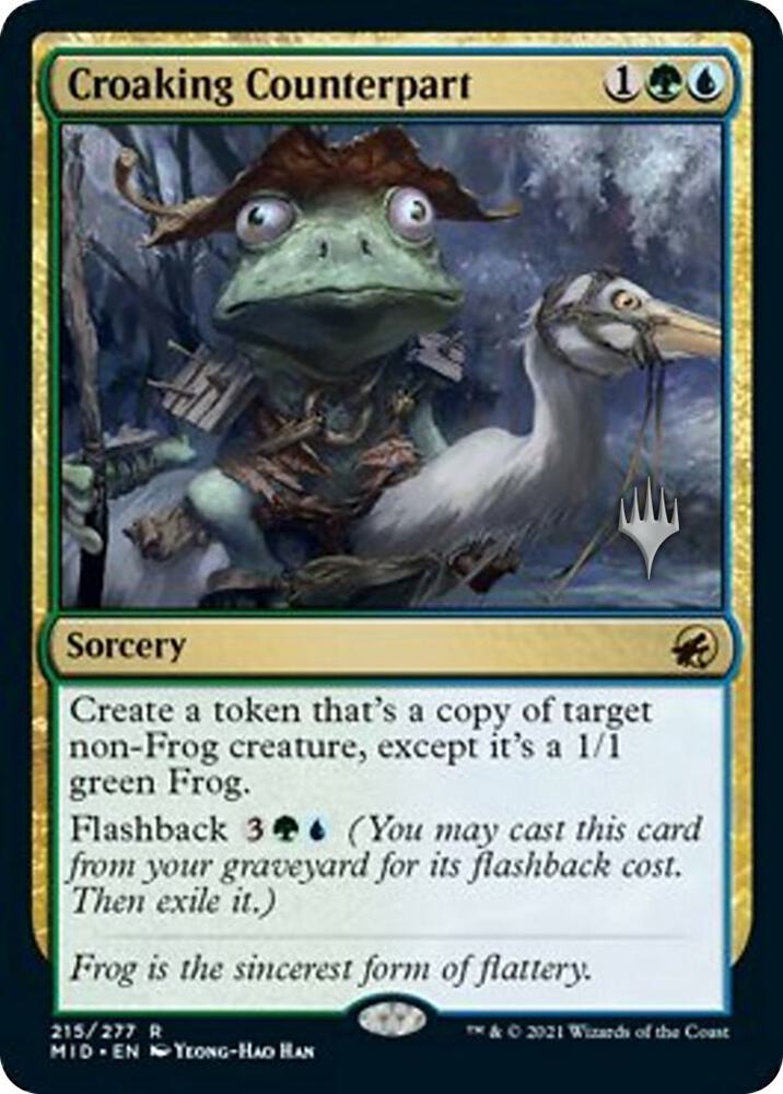 Croaking Counterpart (215) [Innistrad: Midnight Hunt Promos]