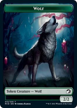 Wolf // Devil Double-Sided Token (13 // 6) [Innistrad: Midnight Hunt]