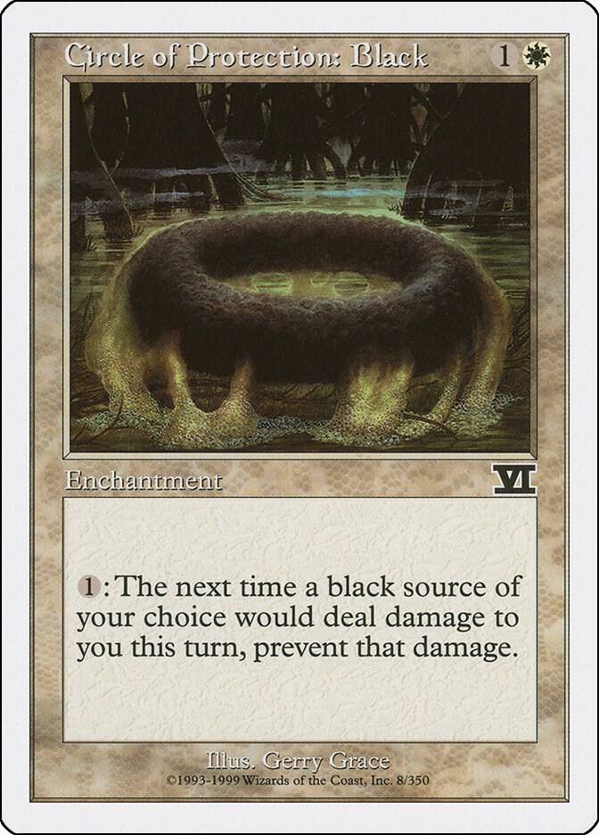 Circle of Protection: Black (8) [Classic Sixth Edition]