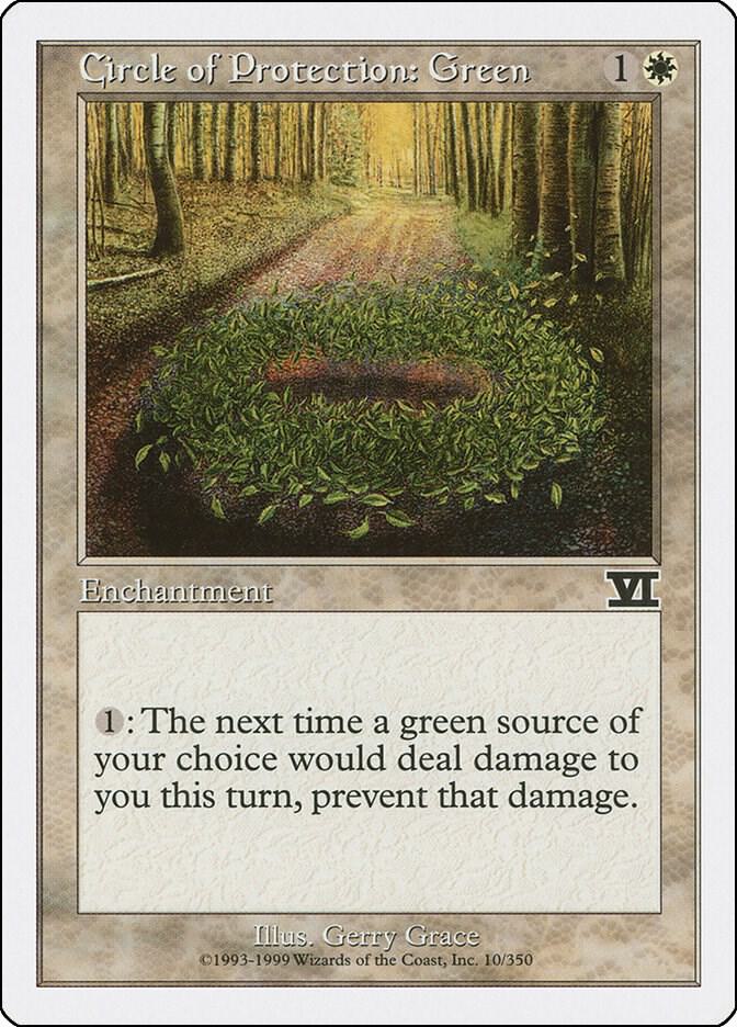 Circle of Protection: Green (10) [Classic Sixth Edition]