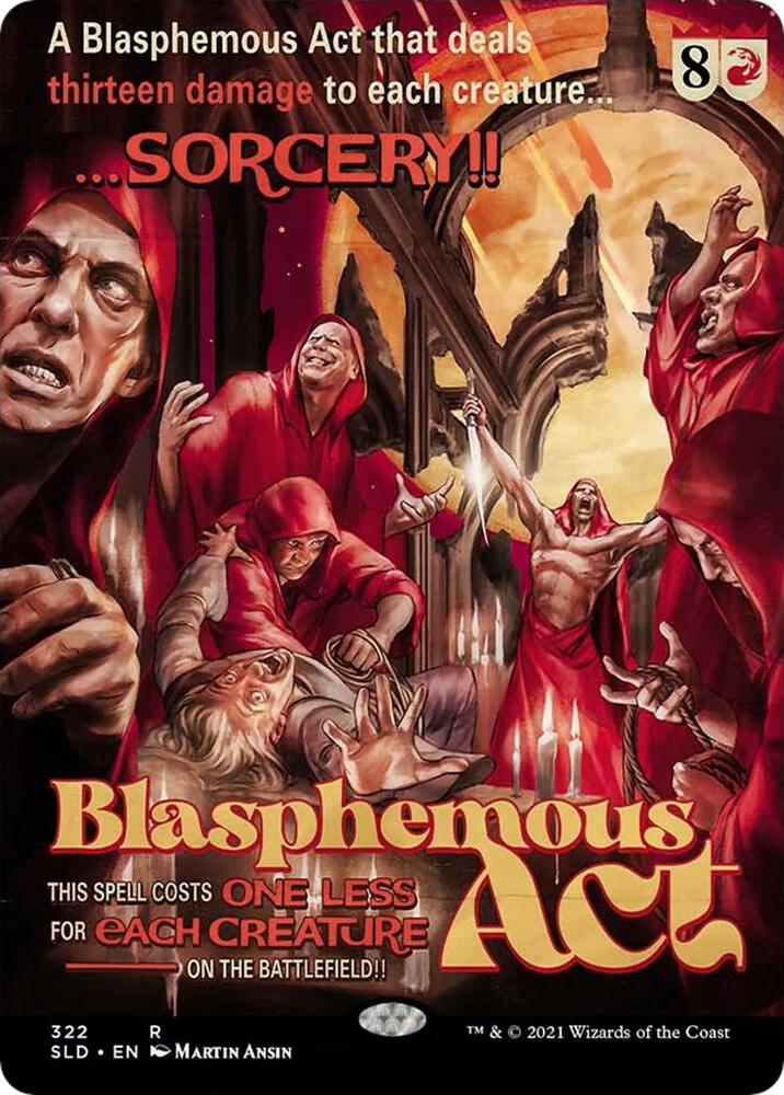 Blasphemous Act (322) [Secret Lair Drop] [Borderless]