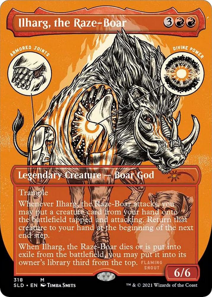 Ilharg, the Raze-Boar (318) [Secret Lair Drop] [Borderless]