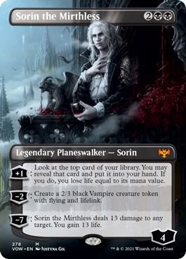 Sorin the Mirthless (Borderless) (278) [Innistrad: Crimson Vow] [Borderless]