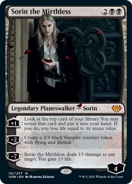 Sorin the Mirthless (131) [Innistrad: Crimson Vow]