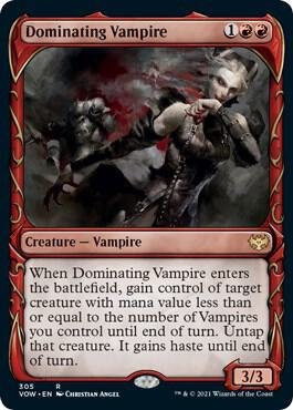Dominating Vampire (Showcase) (305) [Innistrad: Crimson Vow] [Showcase]