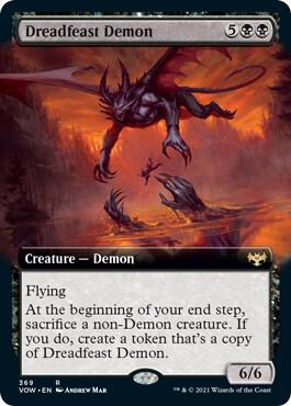 Dreadfeast Demon (Extended Art) (369) [Innistrad: Crimson Vow] [Extended Art]