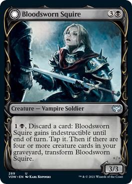 Bloodsworn Squire (Showcase) (289) [Innistrad: Crimson Vow] [Showcase]