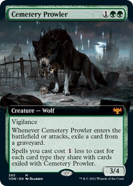 Cemetery Prowler (Extended Art) (385) [Innistrad: Crimson Vow] [Extended Art]