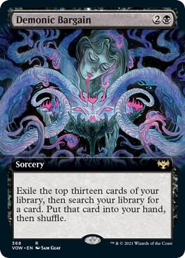 Demonic Bargain (Extended Art) (368) [Innistrad: Crimson Vow] [Extended Art]