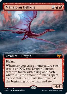 Manaform Hellkite (Extended Art) (380) [Innistrad: Crimson Vow] [Extended Art]