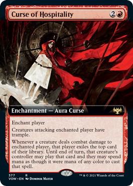 Curse of Hospitality (Extended Art) (377) [Innistrad: Crimson Vow] [Extended Art]