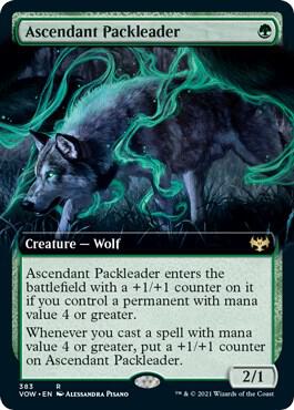 Ascendant Packleader (Extended Art) (383) [Innistrad: Crimson Vow] [Extended Art]